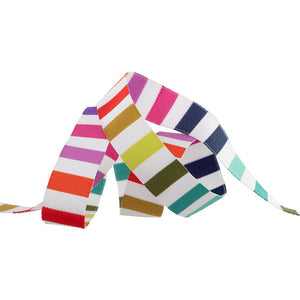 Renaissance Ribbon "Tabby Road Deja Vu" Ribbon - Rainbow Stripe in Rainbow/Multi