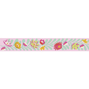 Tula Pink "Untamed" Flowerfield in Lunar Ribbon - 7/8"