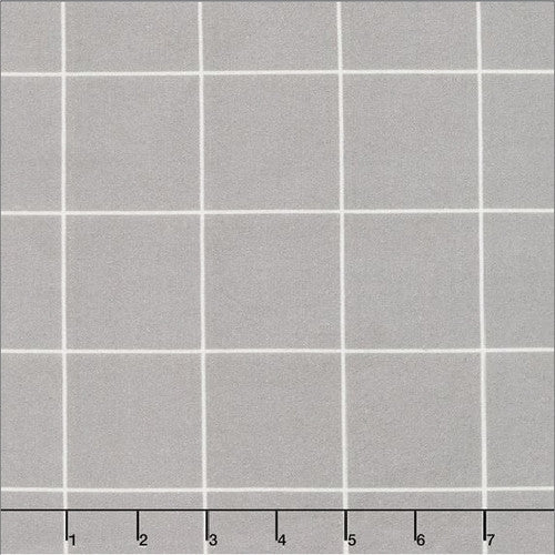 Flannel Grid - Design Wall - Gray - Half Yard