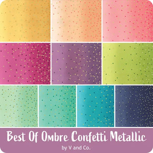 Best Ombre Confetti Metallic Dessert Design Roll