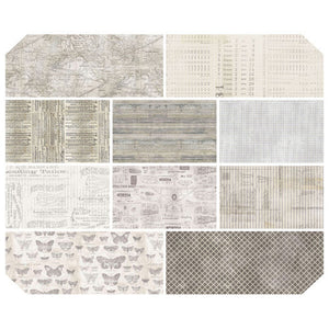 Tim Holtz "Monochrome" - Fat Quarter Bundle - 10 pcs