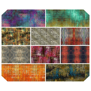 Tim Holtz "Abandoned 2" - Fat Quarter Bundle - 10 pcs