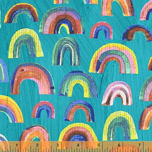 Carrie Bloomston "Happy" - Paper Rainbows in Turquoise