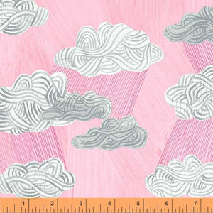 Carrie Bloomston "Happy" - Silver Lining in Pink