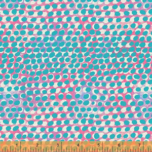 Carrie Bloomston "Happy" - Layered Dot in Hot Pink