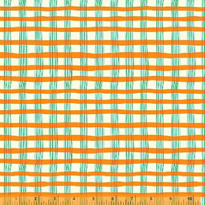 "Lucky Rabbit" - Painted Plaid in Orange