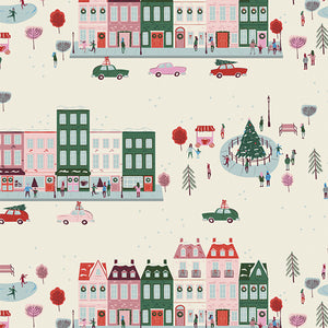 "Christmas in the City" - Joyful Boulevard Day - Half Yard