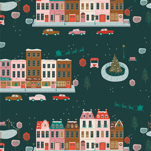 "Christmas in the City" - Joyful Boulevard Night - Half Yard