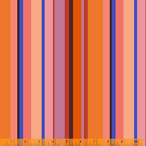 "Color Wheel" - Stripe - Pink - Half Yard