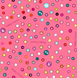 Laura Heine "Happy Chance" Selvedge Dots - Pink