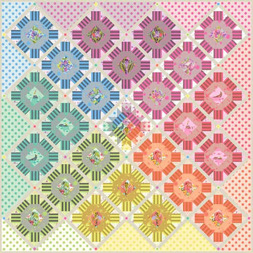 Tula Pink Star Cluster Quilt Kit featuring 