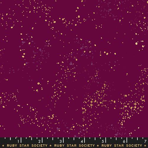 Ruby Star Society  - Speckled - Rashida Coleman-Hale - Speckled in Metallic Purple Velvet 73M - Half Yard