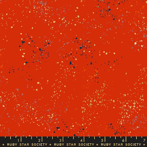 Ruby Star Society - Speckled - Rashida Coleman-Hale - Speckled in Metallic Poinsettia 94M - Half Yard