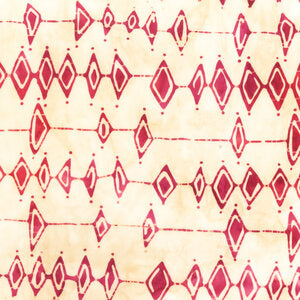 Marcia Derse "Here:There" Argyle in Ruby - Half Yard