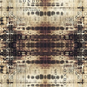 Tim Holtz Eclectic Elements - Abandoned - London Gridlock - Neutral - Half Yard